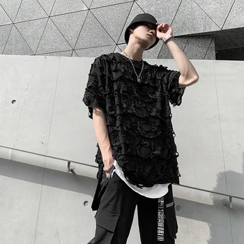 20SS New Streetwear Hole Cascading Frayed Tshirts O Neck Oversize Harajuku Summer T-shirt Short Sleeve Loose Casual T Shirt
20SS New Streetwear Hole Cascading Frayed Tshirts O Neck Oversize Harajuku Summer T-shirt Short Sleeve Loose Casual T Shirt