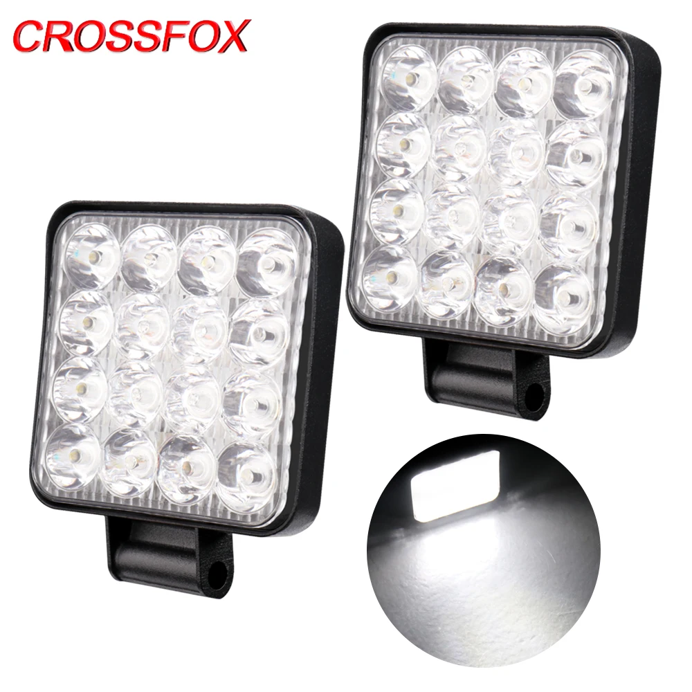 CROSSFOX 2x Car 48W LED Work Light Bar barra Combo Square Driving Lamp For Offroad Backup Pickup 4WD Truck ATV SUV 12V Worklight
CROSSFOX 2x Car 48W LED Work Light Bar barra Combo Square Driving Lamp For Offroad Backup Pickup 4WD Truck ATV SUV 12V Worklight