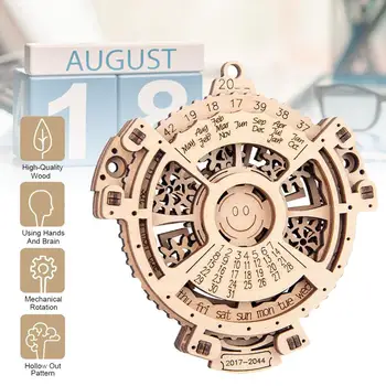 3D puzzle mini unique perpetual calendar wooden mechanical transmission laser engraving 2017 to 2044 calendar creative set
3D puzzle mini unique perpetual calendar wooden mechanical transmission laser engraving 2017 to 2044 calendar creative set