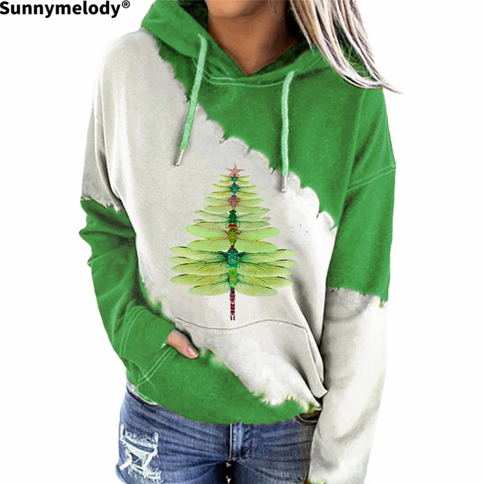 2020 Autumn winter fashion casual home dress hoodie Dragonfly Christmas tree patterned hoodie with long sleeves
2020 Autumn winter fashion casual home dress hoodie Dragonfly Christmas tree patterned hoodie with long sleeves