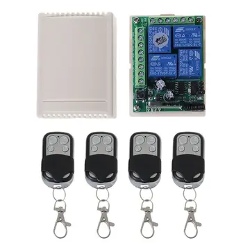 1Set DC12V 4 Channel Relay Receiver Module Smart RF Control 433Mhz Universal Wireless Remote Control Switch Transmitter
1Set DC12V 4 Channel Relay Receiver Module Smart RF Control 433Mhz Universal Wireless Remote Control Switch Transmitter