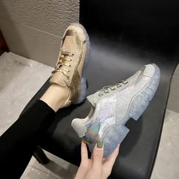 Jelly bottom rhinestone shoes female 2020 spring Korean version of the thick bottom sponge cake Platform mujer sports E16-52
Jelly bottom rhinestone shoes female 2020 spring Korean version of the thick bottom sponge cake Platform mujer sports E16-52