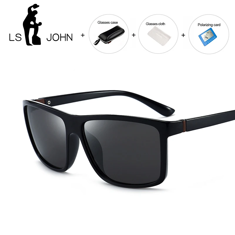 

LS JOHN Brand Design Men Polarized Sunglasses Women Classic Retro Driving Sun Glasses Female Male UV400 Goggles Eyewear