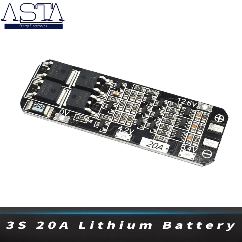 10pcs 3S 20A Li-ion Lithium Battery 18650 Charger PCB BMS Protection Board 12.6V Cell 59x20x3.4mm Module
10pcs 3S 20A Li-ion Lithium Battery 18650 Charger PCB BMS Protection Board 12.6V Cell 59x20x3.4mm Module