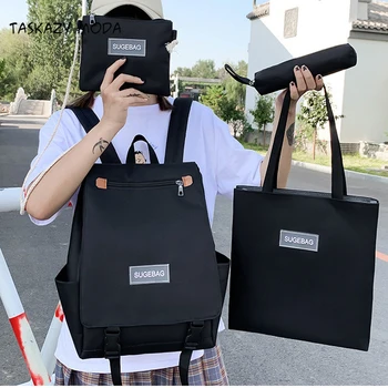 New 4/Set Canvas Backpack Waterproof Women Backpack New Fashion Female School Backpack Casual School Bags Student Shoulder Bag
New 4/Set Canvas Backpack Waterproof Women Backpack New Fashion Female School Backpack Casual School Bags Student Shoulder Bag