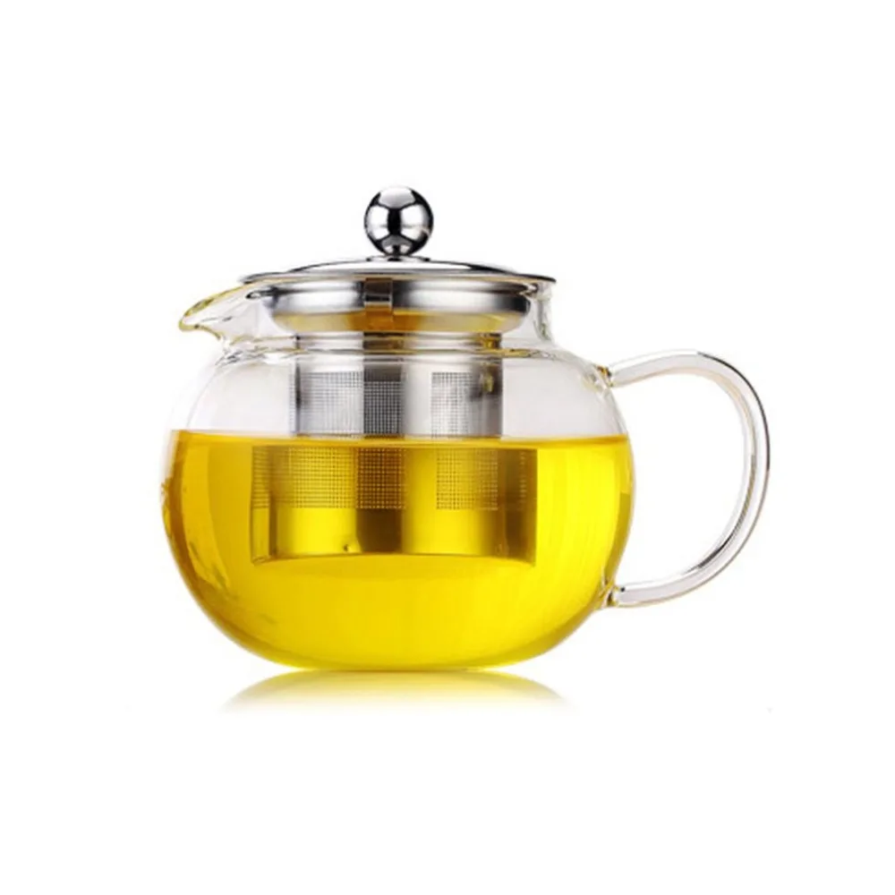 High Temperature Resistance Clear Borosilicate Glass Teapot Elegant Glass Tea Cup Teapot With Stainless Steel Infuser
High Temperature Resistance Clear Borosilicate Glass Teapot Elegant Glass Tea Cup Teapot With Stainless Steel Infuser