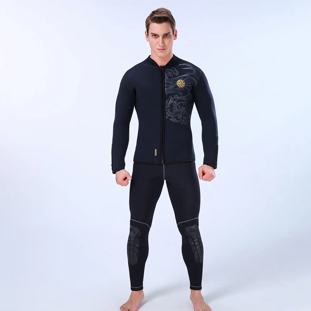 5mm Thick Warm Neoprene Long Sleeve Wetsuit For Men Front Zipper Jacket Top Surf Diving Swimming Snorkel Water Sport Accessories
5mm Thick Warm Neoprene Long Sleeve Wetsuit For Men Front Zipper Jacket Top Surf Diving Swimming Snorkel Water Sport Accessories
