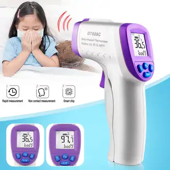 Forehead Thermometer Non Contact Infrared Thermometer Body Temperature Fever LCD Digital Measure Tool for Baby Adult
Forehead Thermometer Non Contact Infrared Thermometer Body Temperature Fever LCD Digital Measure Tool for Baby Adult