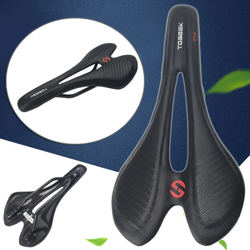 TOSEEK Bicycle Saddle Carbon Fiber EVA Road Racing MTB Bike Hollow Seat 135g Soft Comfortable Shock-absorbing
TOSEEK Bicycle Saddle Carbon Fiber EVA Road Racing MTB Bike Hollow Seat 135g Soft Comfortable Shock-absorbing
