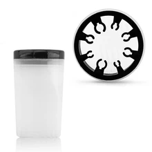 UV acrylique Gel stylo brosse nettoyant ongles outils cristal sculpture stylo spécial nettoyage tasse lavage conteneur outil ongles accessoires(China)