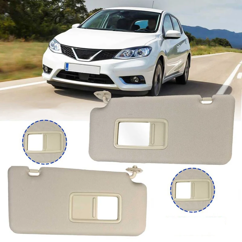 1 Pair Car Inner Sunvisor Shield Shade Board with Mirrors Mirror for Nissan Tiida 2005 2006 2007 2008 2009 2010
1 Pair Car Inner Sunvisor Shield Shade Board with Mirrors Mirror for Nissan Tiida 2005 2006 2007 2008 2009 2010