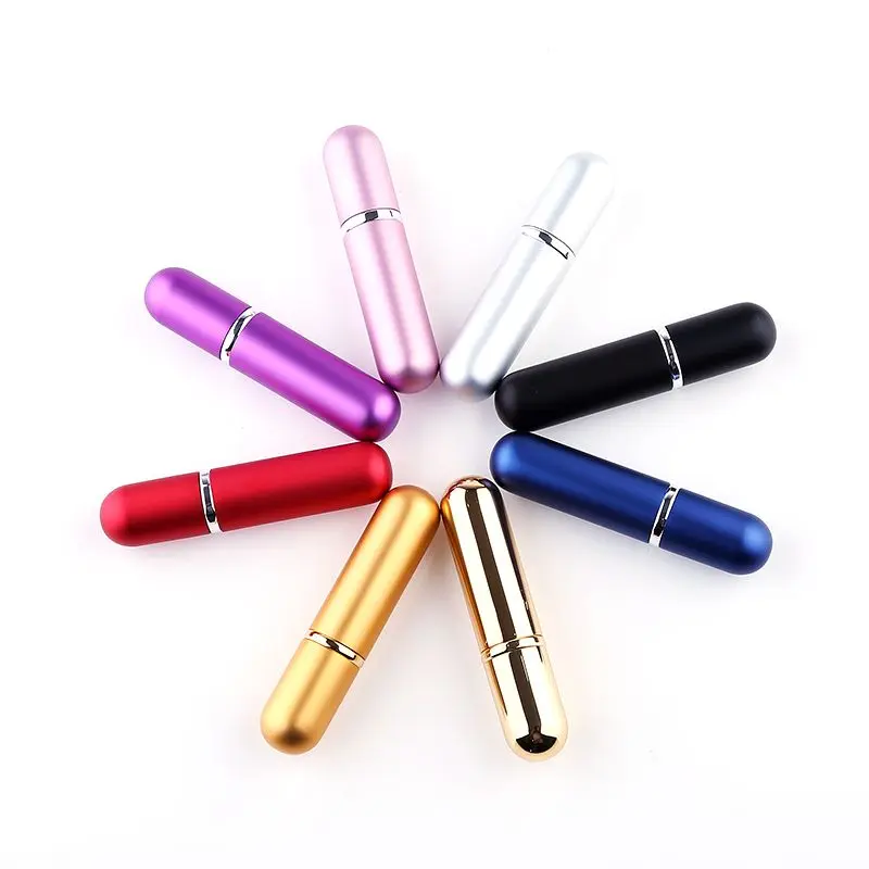 5ml Multicolor Fillable Portable Mini Perfume Tube Glass Bottle Cosmetic Scent Round Aluminum Easy Use Refillable Travel Perfume
5ml Multicolor Fillable Portable Mini Perfume Tube Glass Bottle Cosmetic Scent Round Aluminum Easy Use Refillable Travel Perfume