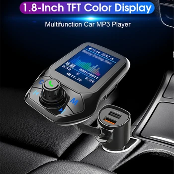 T43 Car MP3 Player Multi-function BT5.0 FM Transmitter Dual USB Chargers Support Hands-free TF Card U Disk Music Play
T43 Car MP3 Player Multi-function BT5.0 FM Transmitter Dual USB Chargers Support Hands-free TF Card U Disk Music Play