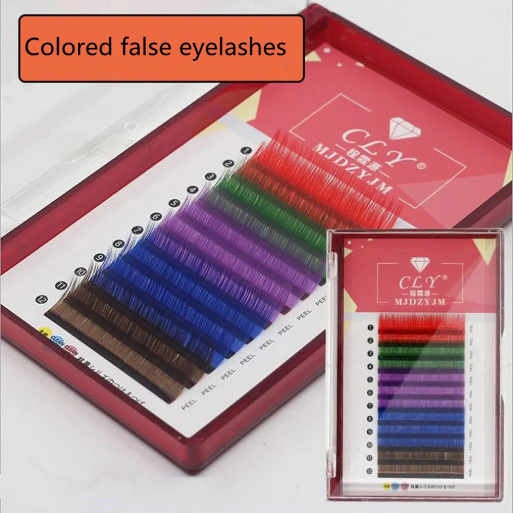 Professional Makeup Individual Cluster Eye Lashes Grafting Colorful Soft Dense Natural Fake False Eyelashes Extension Makeup
Professional Makeup Individual Cluster Eye Lashes Grafting Colorful Soft Dense Natural Fake False Eyelashes Extension Makeup