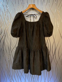 2020 Spring and Summer New Women's Wide-Spread Collar hou xi dai Decoration he ye bai Solid Color Bubble Short Sleeve Dress 418
2020 Spring and Summer New Women's Wide-Spread Collar hou xi dai Decoration he ye bai Solid Color Bubble Short Sleeve Dress 418