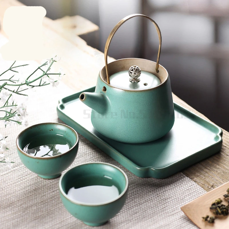 Antique teapot girders pot ceramic retro tea maker household copper single pot tea kettle Japanese Kung Fu tea set
Antique teapot girders pot ceramic retro tea maker household copper single pot tea kettle Japanese Kung Fu tea set