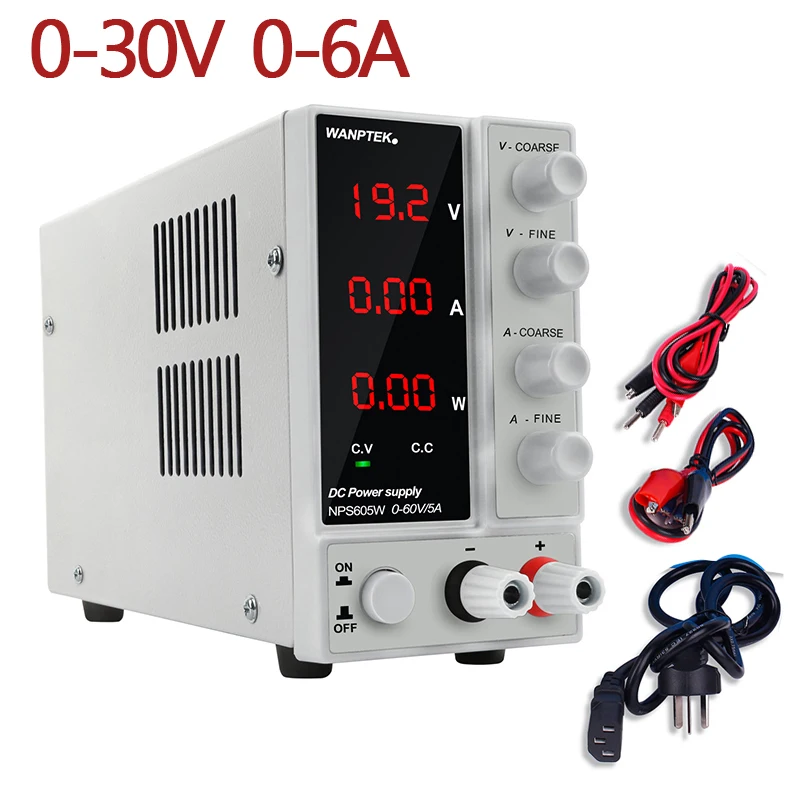 30V6A Switching Adjustable Laboratory Power Supply Voltage and Current Regulator Current Stabilizer Dual Power Supply Unit
30V6A Switching Adjustable Laboratory Power Supply Voltage and Current Regulator Current Stabilizer Dual Power Supply Unit