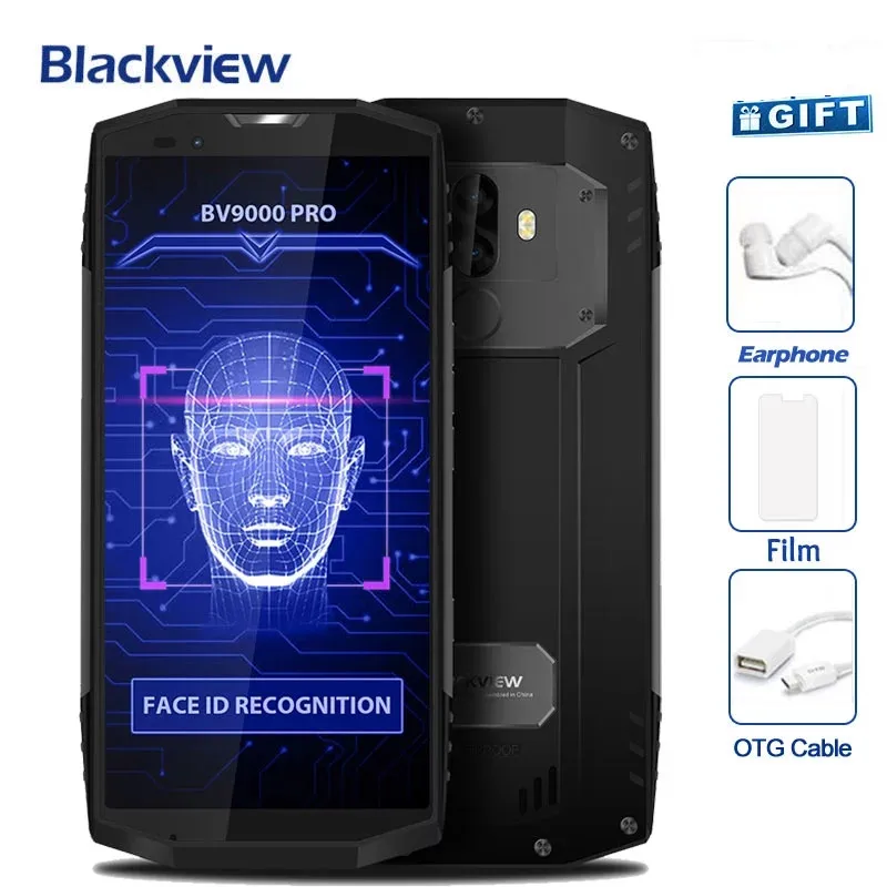 

Blackview BV9000 Pro 4G Mobile Phone 18:9 5.7" MTK6757 Octa Core Android 7.1 6GB+128GB 13MP Waterproof IP68 NFC OTG smartphone