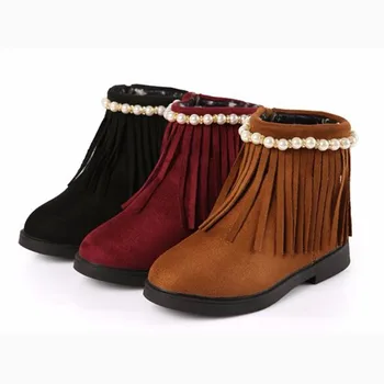 2019 New Autumn Winter Fashion Baby Girls Boots Children Shoes 3 Colors Keep Warm Women Kid Shoes Pearl Tassel Baby Girls Shoes 
2019 New Autumn Winter Fashion Baby Girls Boots Children Shoes 3 Colors Keep Warm Women Kid Shoes Pearl Tassel Baby Girls Shoes