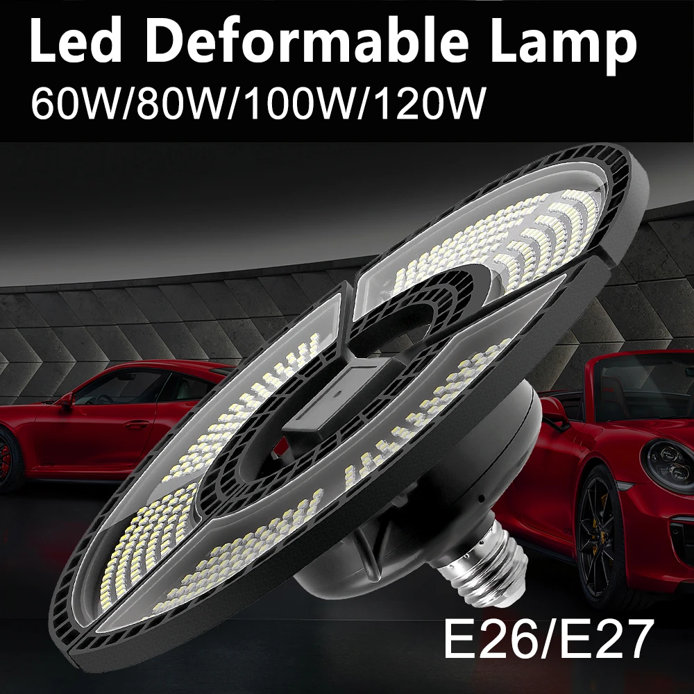 220V E27 LED Three Leaves Folding Garage Light E26 Waterproof LED Bulb Smart Light Sensor LED Deformable Lamp 60W 80W 100W 120W
220V E27 LED Three Leaves Folding Garage Light E26 Waterproof LED Bulb Smart Light Sensor LED Deformable Lamp 60W 80W 100W 120W