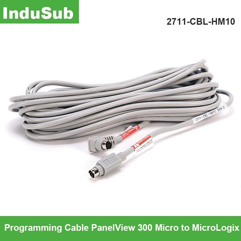 2711-CBL-HM10 AB Operator Interface HMI Terminal Programming Cable PanelView 300 Micro to MicroLogix
2711-CBL-HM10 AB Operator Interface HMI Terminal Programming Cable PanelView 300 Micro to MicroLogix