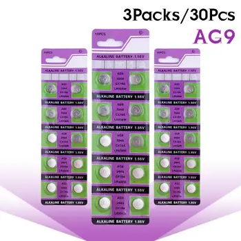 30Pcs 1.5V AG9 Cell Coin Battery SR936SW SR936 936A 194 524 V394 280-17 LR936 394 SR936SW 194 V394 For Watch Battery Replacemnet
30Pcs 1.5V AG9 Cell Coin Battery SR936SW SR936 936A 194 524 V394 280-17 LR936 394 SR936SW 194 V394 For Watch Battery Replacemnet