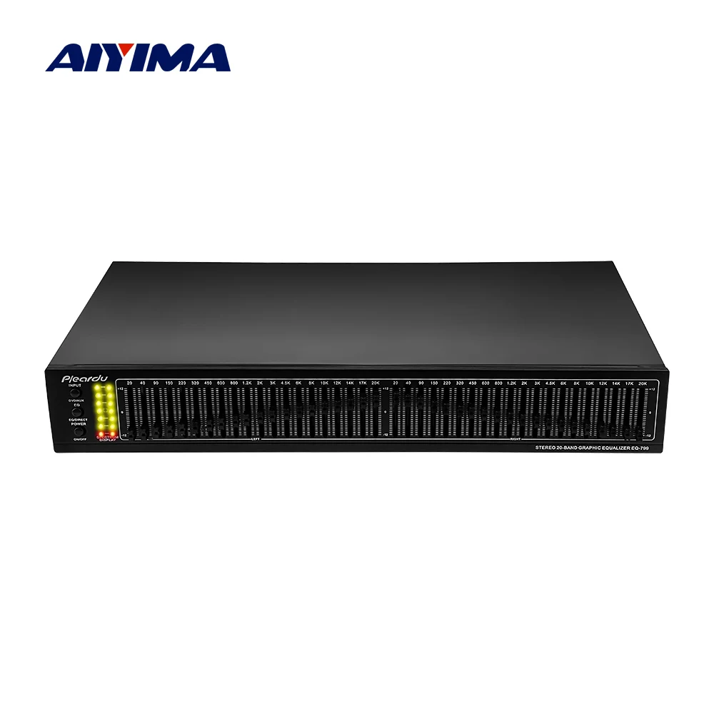 AIYIMA EQ 799 двойной 20 сегментный стерео эквалайзер усилитель предусилитель Тоны