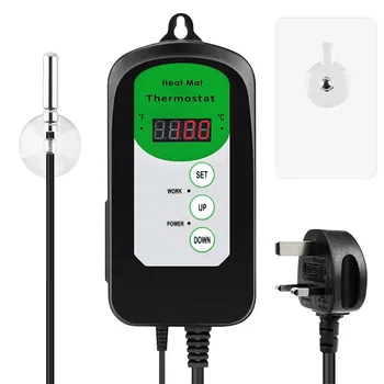 Wall Mounted Digital Plant Heat Mat Thermostat Pet Pad Heating Nursery Germination Heating Temperature Controller 230V EU Plug
Wall Mounted Digital Plant Heat Mat Thermostat Pet Pad Heating Nursery Germination Heating Temperature Controller 230V EU Plug