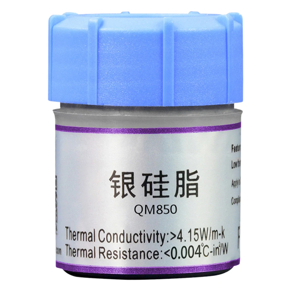 QM850 25g 30g Silicone Compound Thermal Conductive Grease Paste Heatsink for CPU GPU Cooling Chipest Desktop Laptop Computer
QM850 25g 30g Silicone Compound Thermal Conductive Grease Paste Heatsink for CPU GPU Cooling Chipest Desktop Laptop Computer