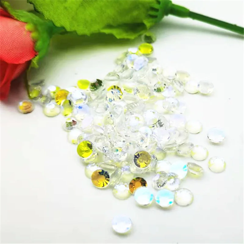 

SS3-SS34 Starry sky Orchid Diamond Gem for Clothing decoration Flat back Non Hotfix Rhinestone Glue on Nail Art Rhinestones