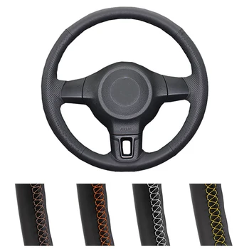 Artificial Leather Car Steering Wheel Cover Original Customiz For Volkswagen Golf 6 Mk6 VW Polo MK5 2010-2013
Artificial Leather Car Steering Wheel Cover Original Customiz For Volkswagen Golf 6 Mk6 VW Polo MK5 2010-2013