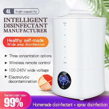 4L Fully Automatic Spray Hypochlorous Disinfectant Water Generator Water Maker for Home Office Protection 110V-EU Plug
4L Fully Automatic Spray Hypochlorous Disinfectant Water Generator Water Maker for Home Office Protection 110V-EU Plug