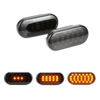 2pcs LED Dynamic Side Indicator Marker Signal Light Lamp Sequential Flashing Light for VW MK4 Passat Bora Golf 3 4 Polo Ford
2pcs LED Dynamic Side Indicator Marker Signal Light Lamp Sequential Flashing Light for VW MK4 Passat Bora Golf 3 4 Polo Ford