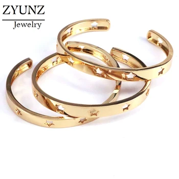 5PCS, Metal Copper Bangle Bracelet Arm Gold color Bangles for Women Star Cuff Bracelets
5PCS, Metal Copper Bangle Bracelet Arm Gold color Bangles for Women Star Cuff Bracelets