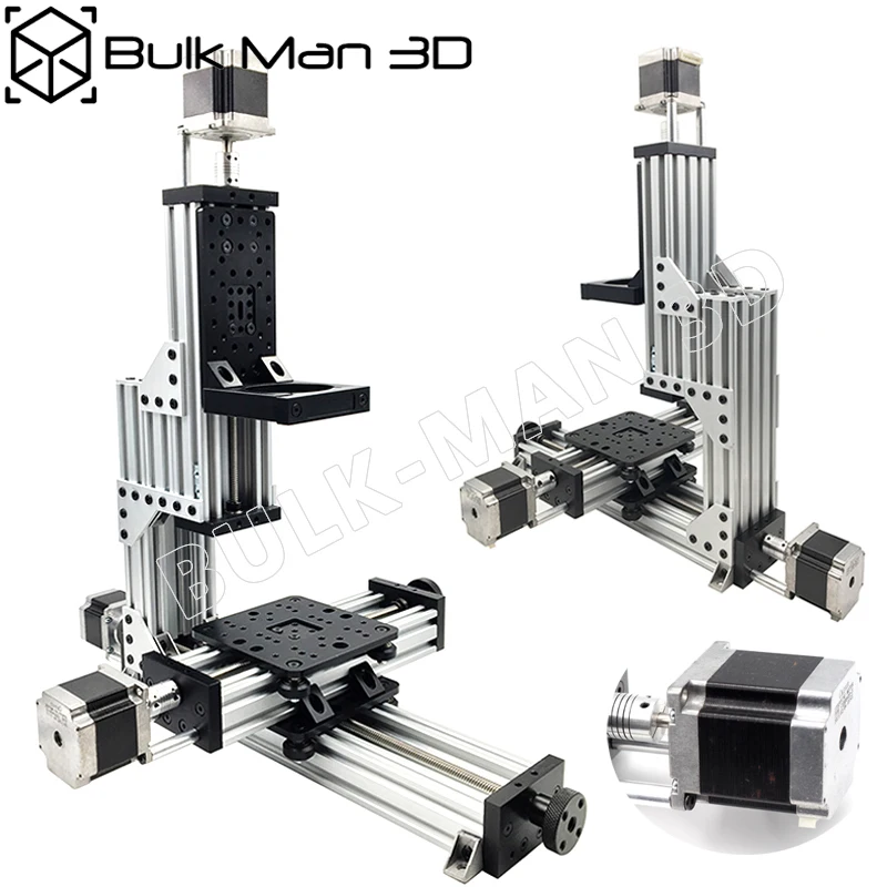 MiniMill CNC Machine Mechanical Kit 3 Axis Desktop MiniMill CNC Kit with 175 oz*in Nema 23 stepper motors
MiniMill CNC Machine Mechanical Kit 3 Axis Desktop MiniMill CNC Kit with 175 oz*in Nema 23 stepper motors