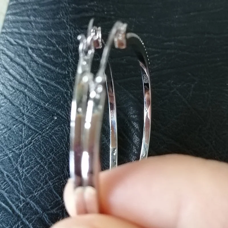 925 Sterling Silver Big Circle Inlaid Zircon Earrings For Women, S925 Argent Women's Shiny Model Earring 17mm-40mm 5 Size 4 Mallzona H67632823a984471da7cdbc74cdb656c1A 925 Sterling Silver Big Circle Inlaid Zircon Earrings For Women, S925 Argent Women's Shiny Model Earring 17mm-40mm 5 Size Mallzona