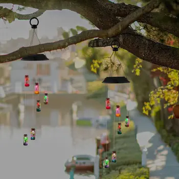 Wishing LED Solar Light Decorative Windbell Lights Wind Chime Light String Lamp Color Changing for Patio Yard Decor
Wishing LED Solar Light Decorative Windbell Lights Wind Chime Light String Lamp Color Changing for Patio Yard Decor