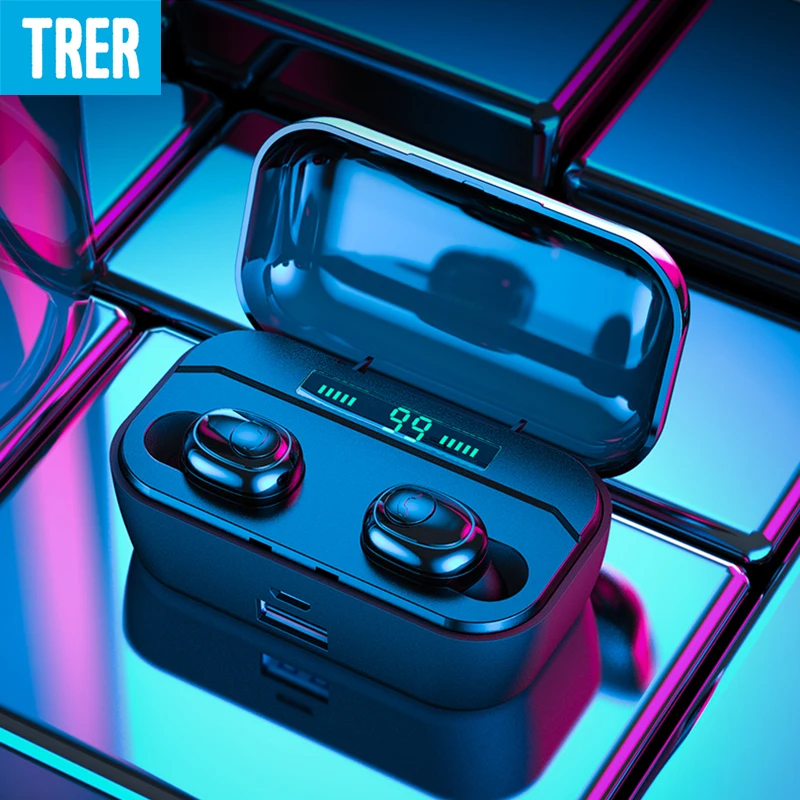 Bluetooth Wireless Earphone Support Charging Bluetooth 5.0 in-Ear Earphones 8D Stereo Sound Auricular with 3500mAh Power Bank
Bluetooth Wireless Earphone Support Charging Bluetooth 5.0 in-Ear Earphones 8D Stereo Sound Auricular with 3500mAh Power Bank