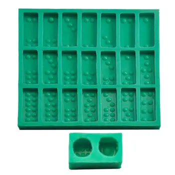 Chinese Pai Gow Paigow Tiles Game Dice Epoxy Resin Mold Dominoes Game Casino Fun Chocolates Caak Baking Mould Art Crafts