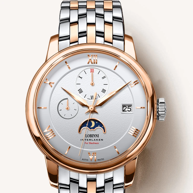 Switzerland Luxury Brand LOBINNI Men Watches Automatic Mechanical Movement Men's Clock Sapphire Genuine Leather relogio L1888-1
Switzerland Luxury Brand LOBINNI Men Watches Automatic Mechanical Movement Men's Clock Sapphire Genuine Leather relogio L1888-1