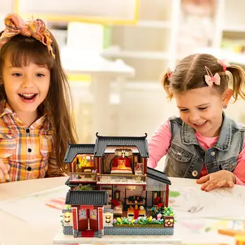 DIY Small House Model Puzzle Building Model Assembling Chinese Style Siheyuan Handmade Craft
DIY Small House Model Puzzle Building Model Assembling Chinese Style Siheyuan Handmade Craft
