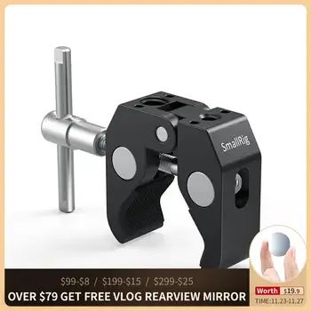 SmallRig Super Clamp with ARRI Locating Hole for Mounting HDMI Monitor LED Light LCD Video Camera Flash Camera DSLR 2478