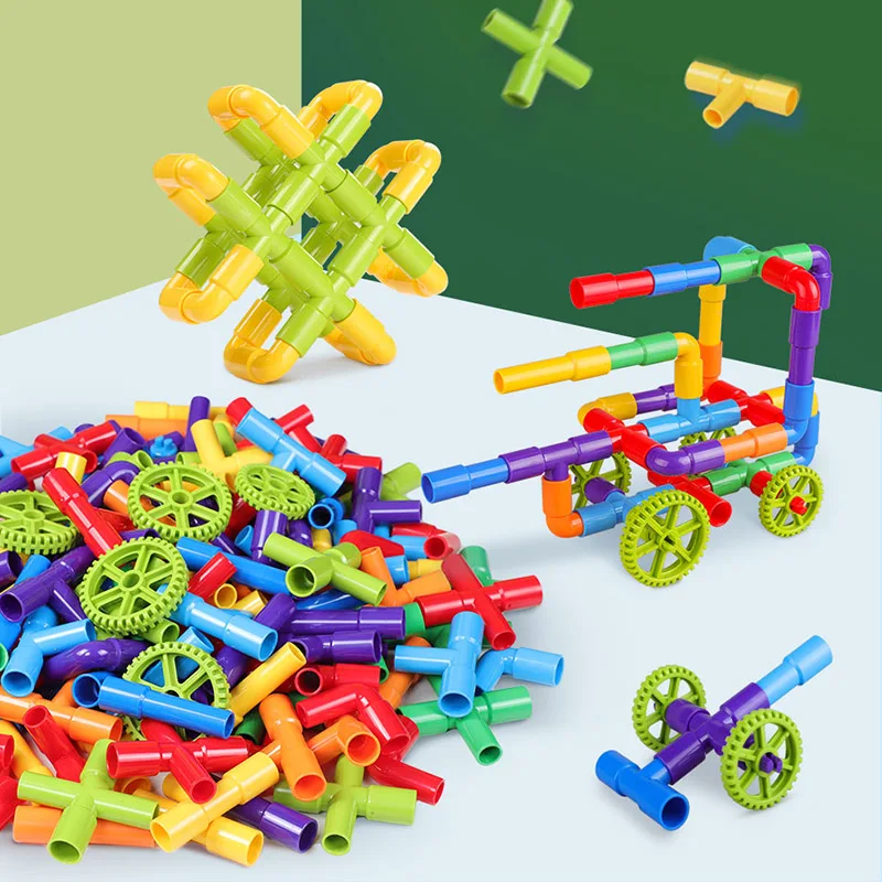 Creative DIY Water Pipe Building Blocks Toys Enlightening Assembly Model Early Educational Toys Creator Toys Bricks For Children
Creative DIY Water Pipe Building Blocks Toys Enlightening Assembly Model Early Educational Toys Creator Toys Bricks For Children