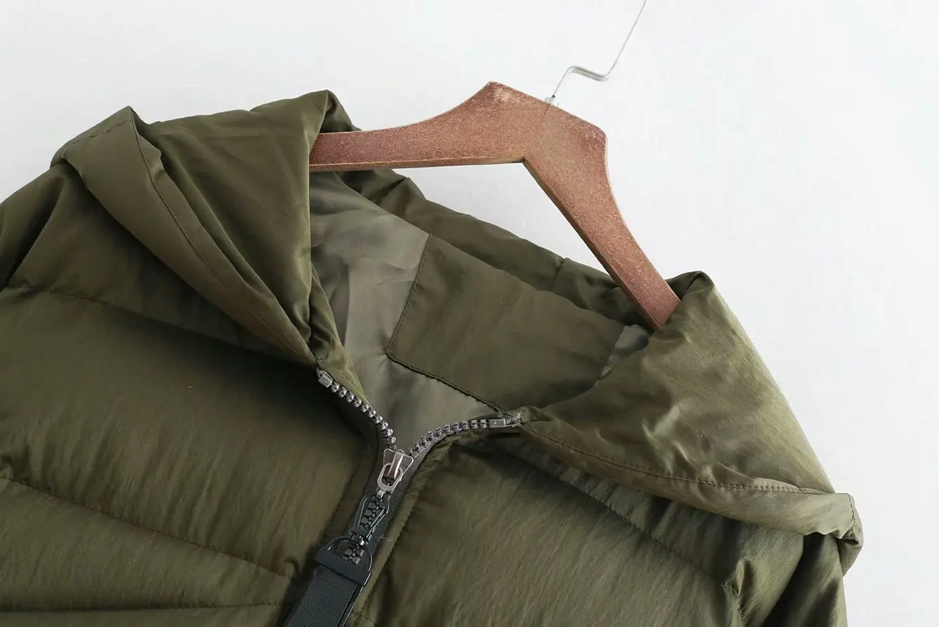 Solid Color Cotton Coat Hooded Long Sleeve down Cotton Cotton-padded Clothes 2018 Autumn And Winter New Style Europe And America
Solid Color Cotton Coat Hooded Long Sleeve down Cotton Cotton-padded Clothes 2018 Autumn And Winter New Style Europe And America