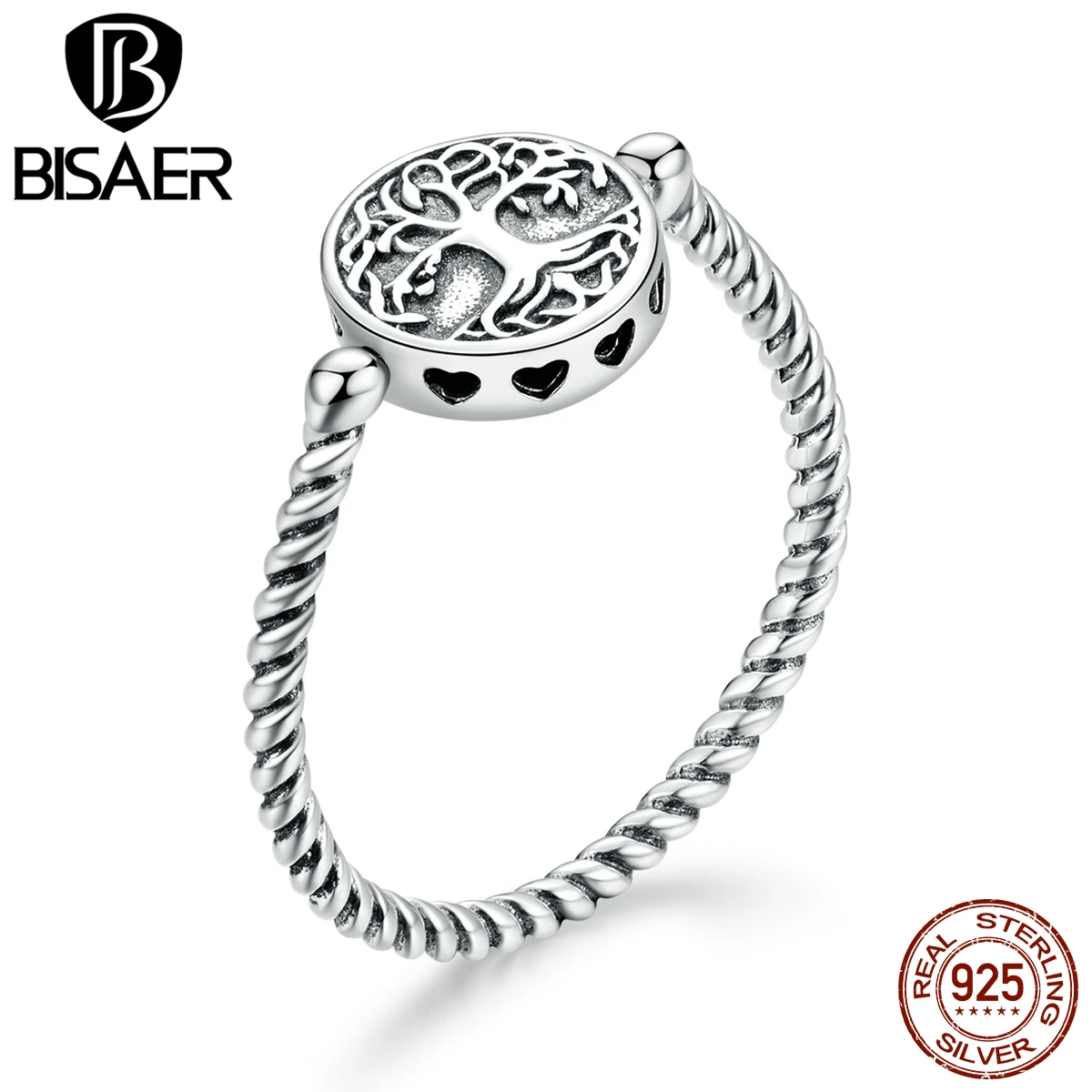BISAER Real 925 Sterling Silver Tree of Life Stackable Rings For Women Ladybug Engagement Ring Jewelry Anel S925 ECR667
BISAER Real 925 Sterling Silver Tree of Life Stackable Rings For Women Ladybug Engagement Ring Jewelry Anel S925 ECR667