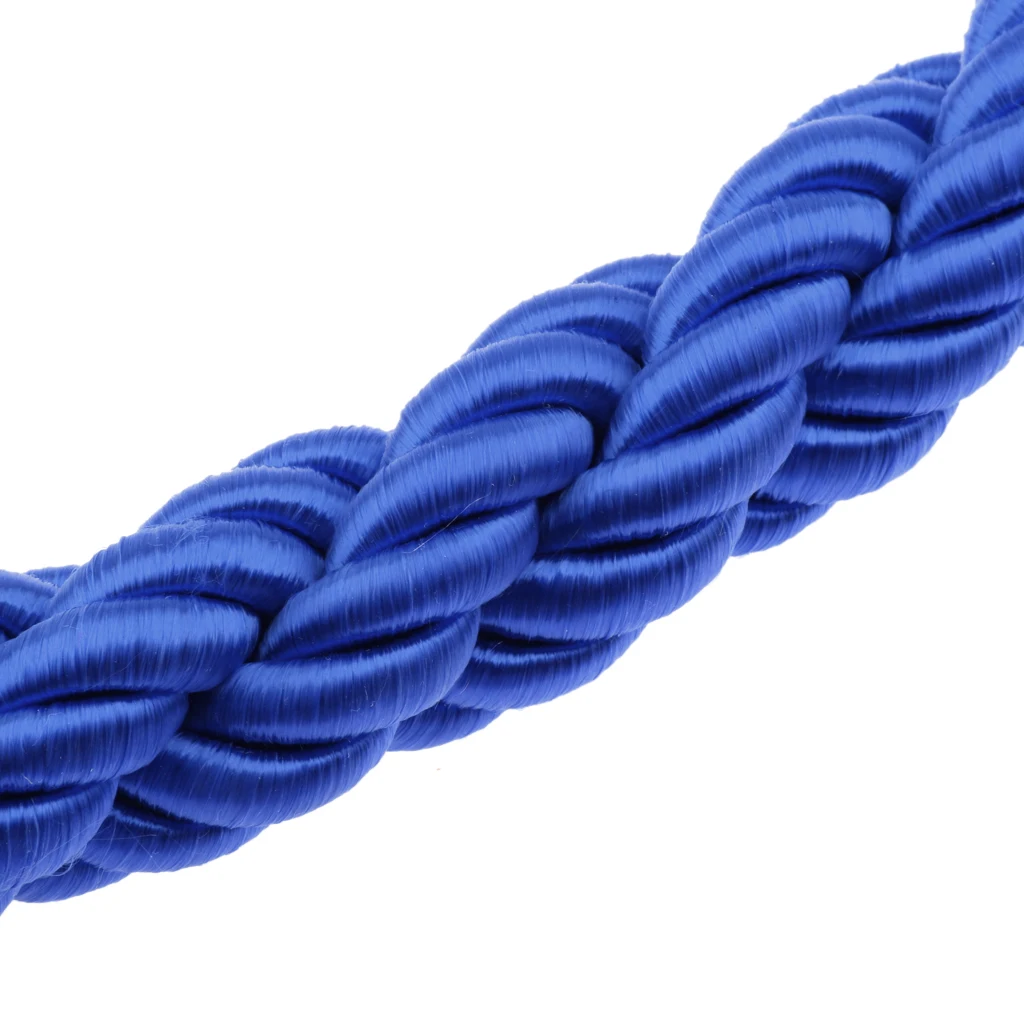 Stanchion Rope Crowd Control Queue Barrier Ropes with Premium Clip Hooks - 5ft, 6 Colors Optional Stanchion Rope Crowd Control Queue Barrier Ropes with Premium Clip Hooks - 5ft, 6 Colors Optional