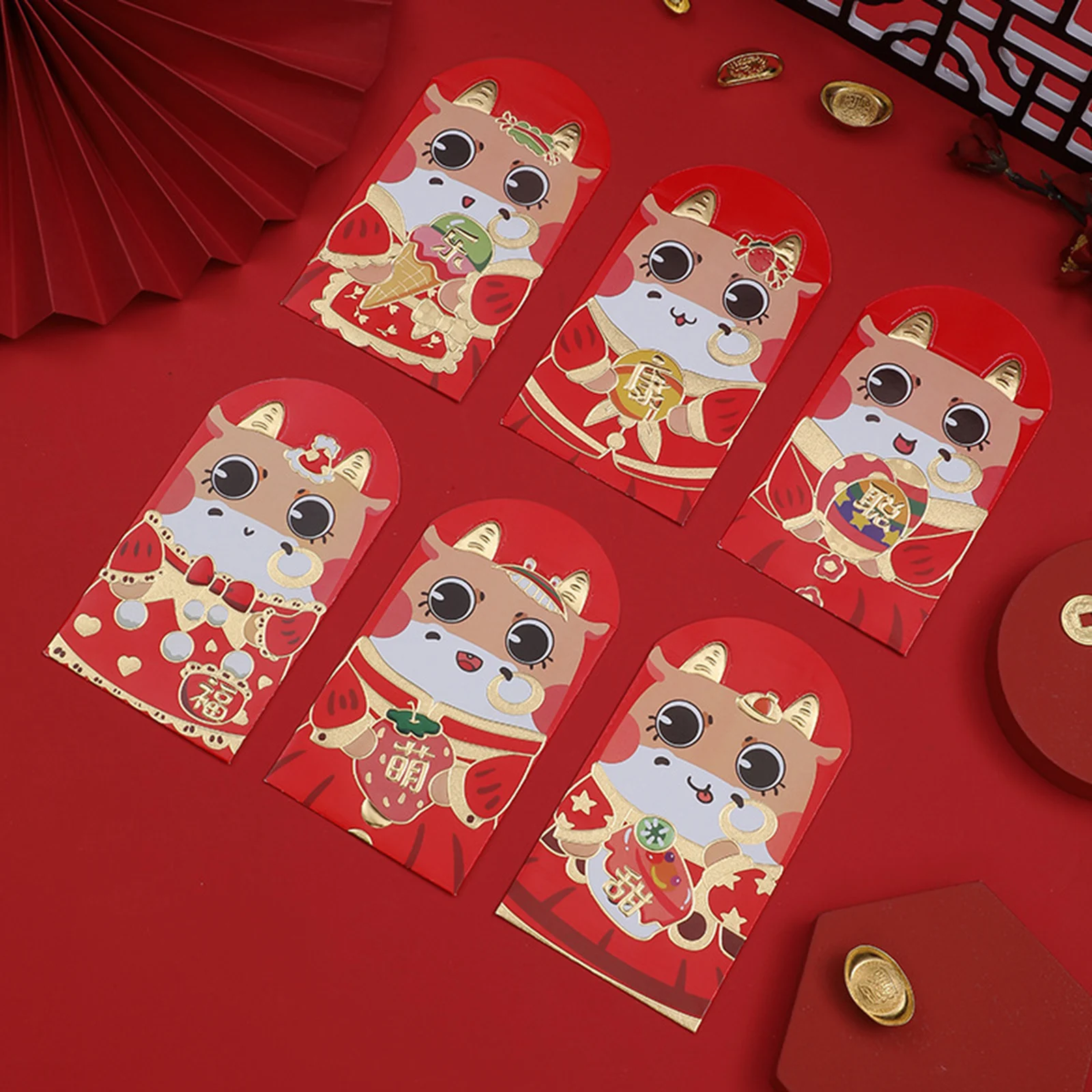 New Year Gifts Weddings Bank Notes Small Cartoon Packet Red Envelope The Year Of The Ox Universal Creative Design Red Packet
New Year Gifts Weddings Bank Notes Small Cartoon Packet Red Envelope The Year Of The Ox Universal Creative Design Red Packet
