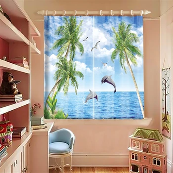 Modern Blackout Curtains Thailand Phuket Beach Scenery Pattern Short Curtains Thickened Fabric Bedroom Curtains for Small Window
Modern Blackout Curtains Thailand Phuket Beach Scenery Pattern Short Curtains Thickened Fabric Bedroom Curtains for Small Window