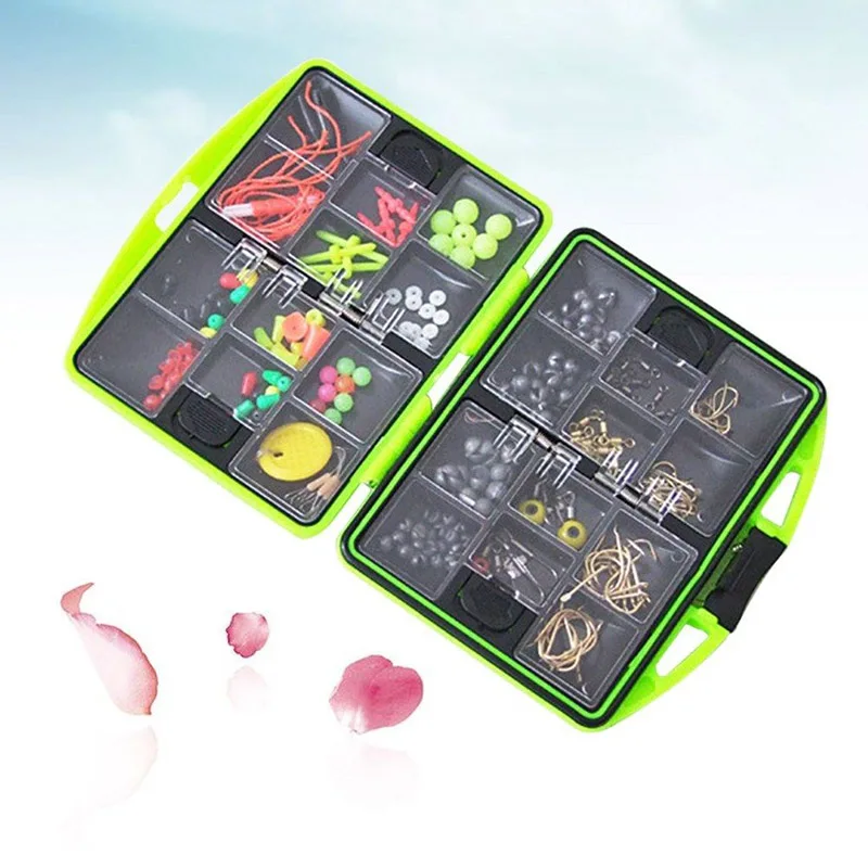 1 set of fishing tackle box set fish hook spoon fulcrum angler waterproof portable box accessories fishing supplies
1 set of fishing tackle box set fish hook spoon fulcrum angler waterproof portable box accessories fishing supplies