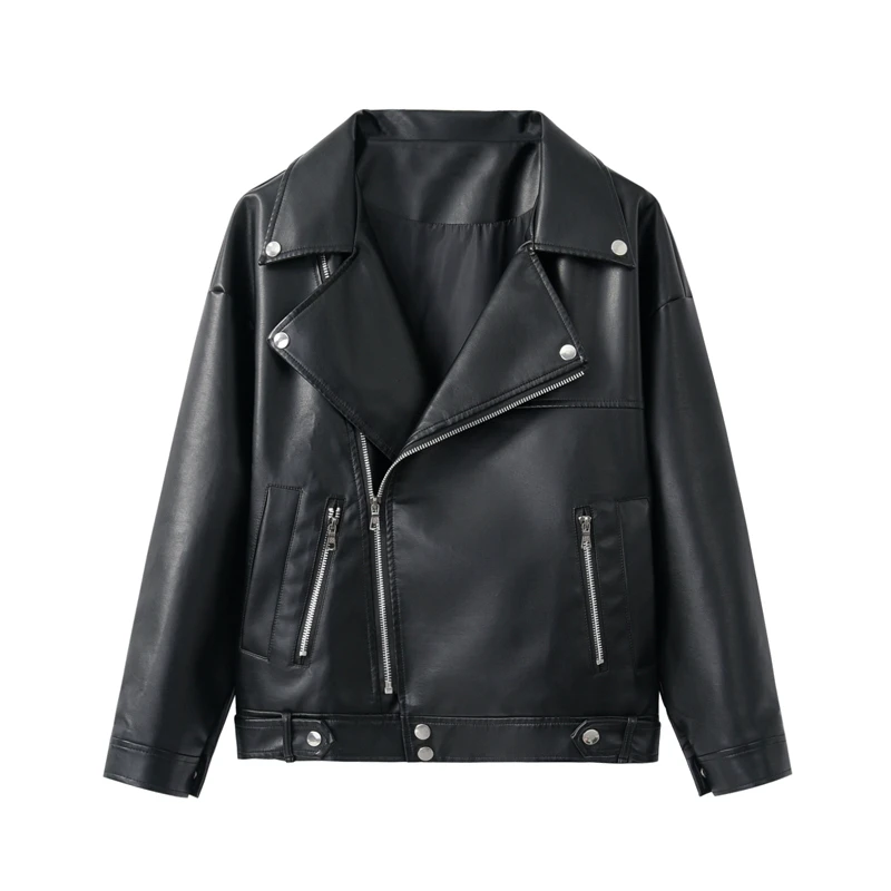 Loose PU Faux Leather Jacket Women 2019 Spring Autumn Female Classic Moto Biker Jacket Lady Basic Coat Plus Size Outerwear
Loose PU Faux Leather Jacket Women 2019 Spring Autumn Female Classic Moto Biker Jacket Lady Basic Coat Plus Size Outerwear